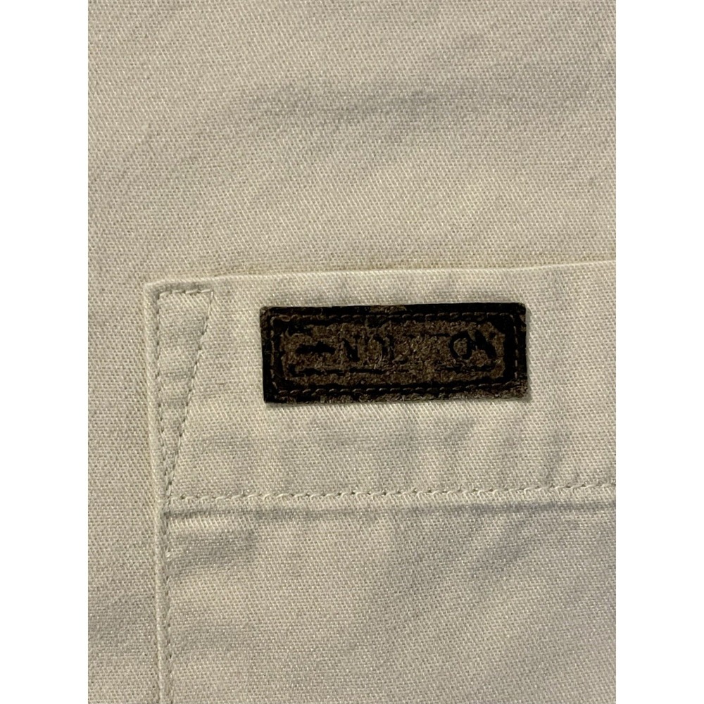 Pendleton Solid Cream Shirt Large L 100% Cotton R… - image 4